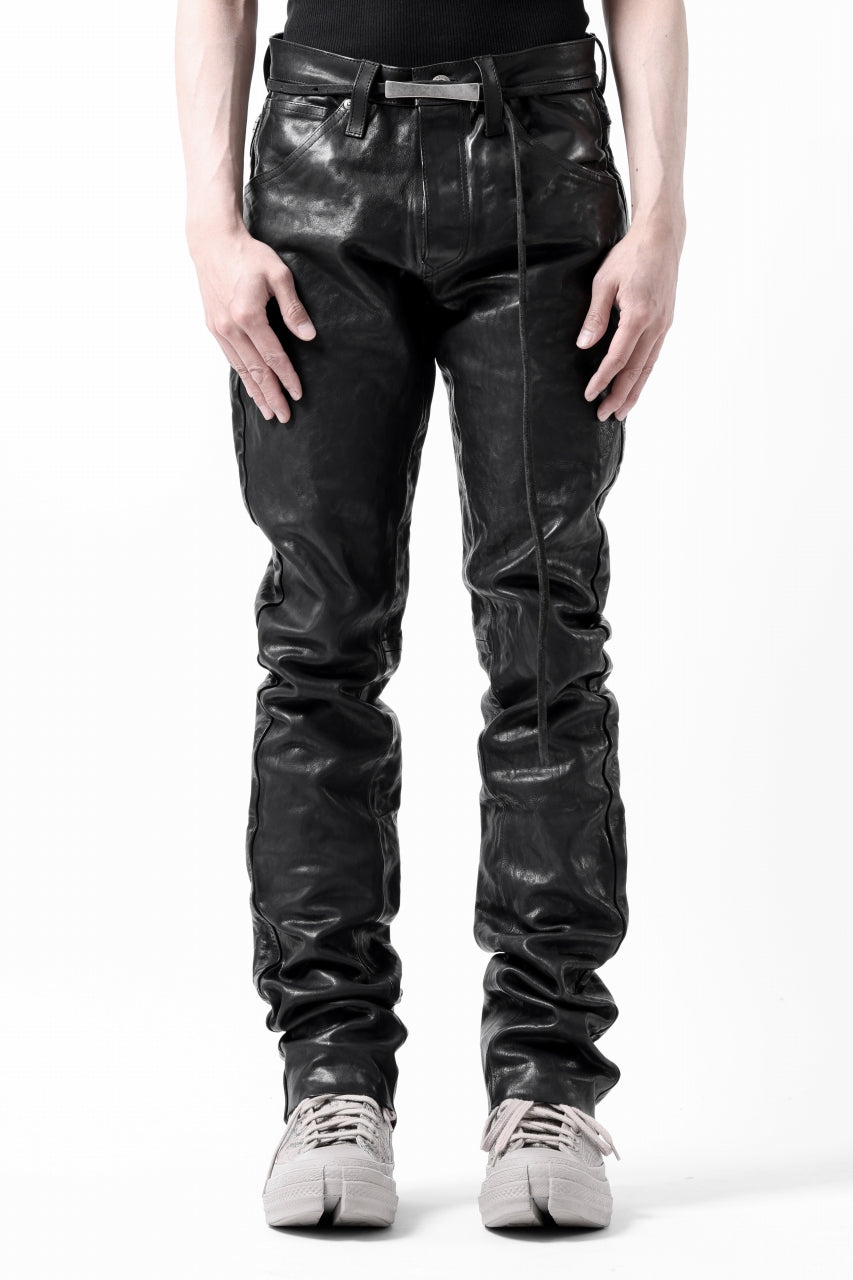 ISAMU KATAYAMA BACKLASH exclusive TIGHT STRAIGHT LEATHER PANTS