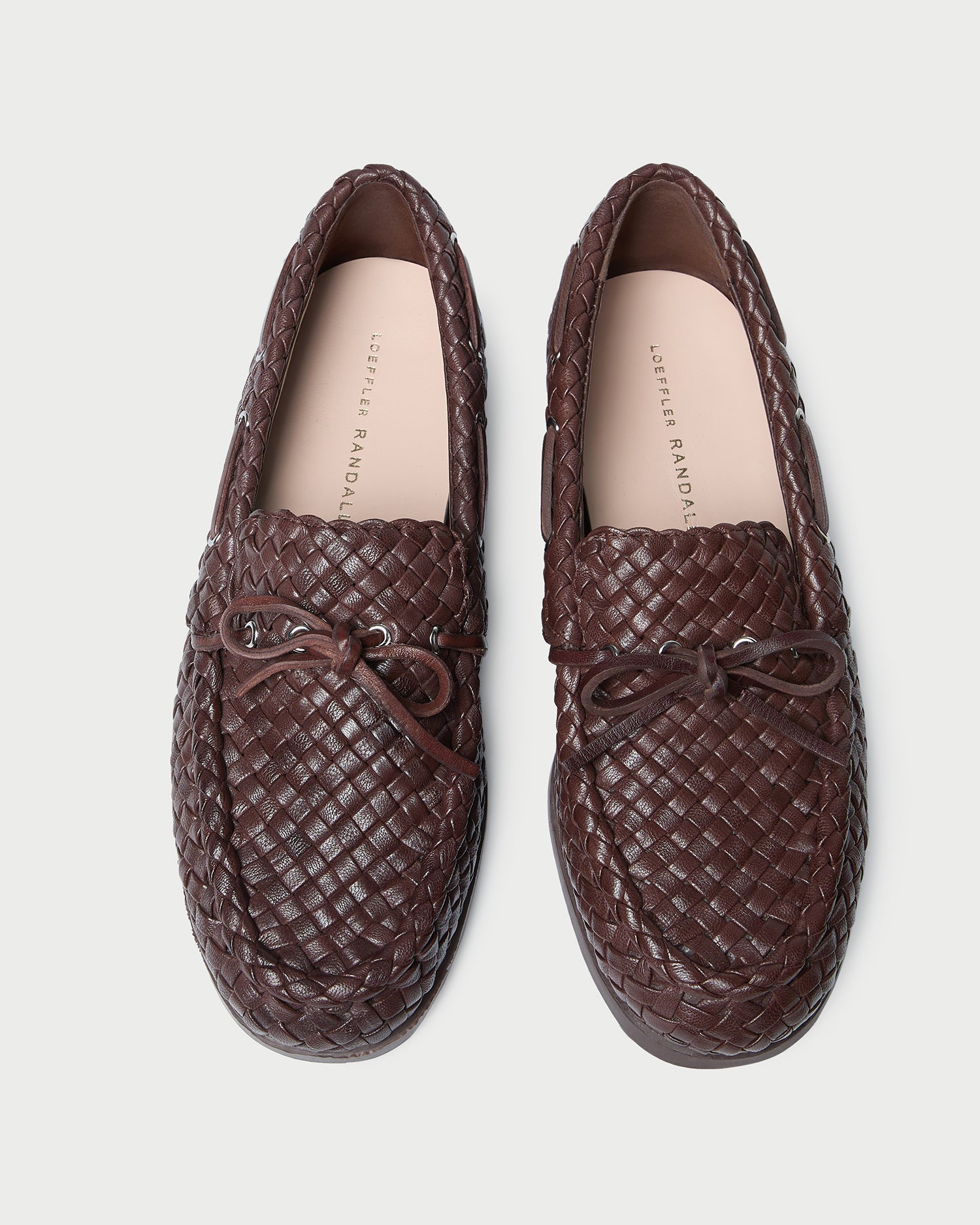 Minnie Espresso Woven Leather Moccasin | Footwear