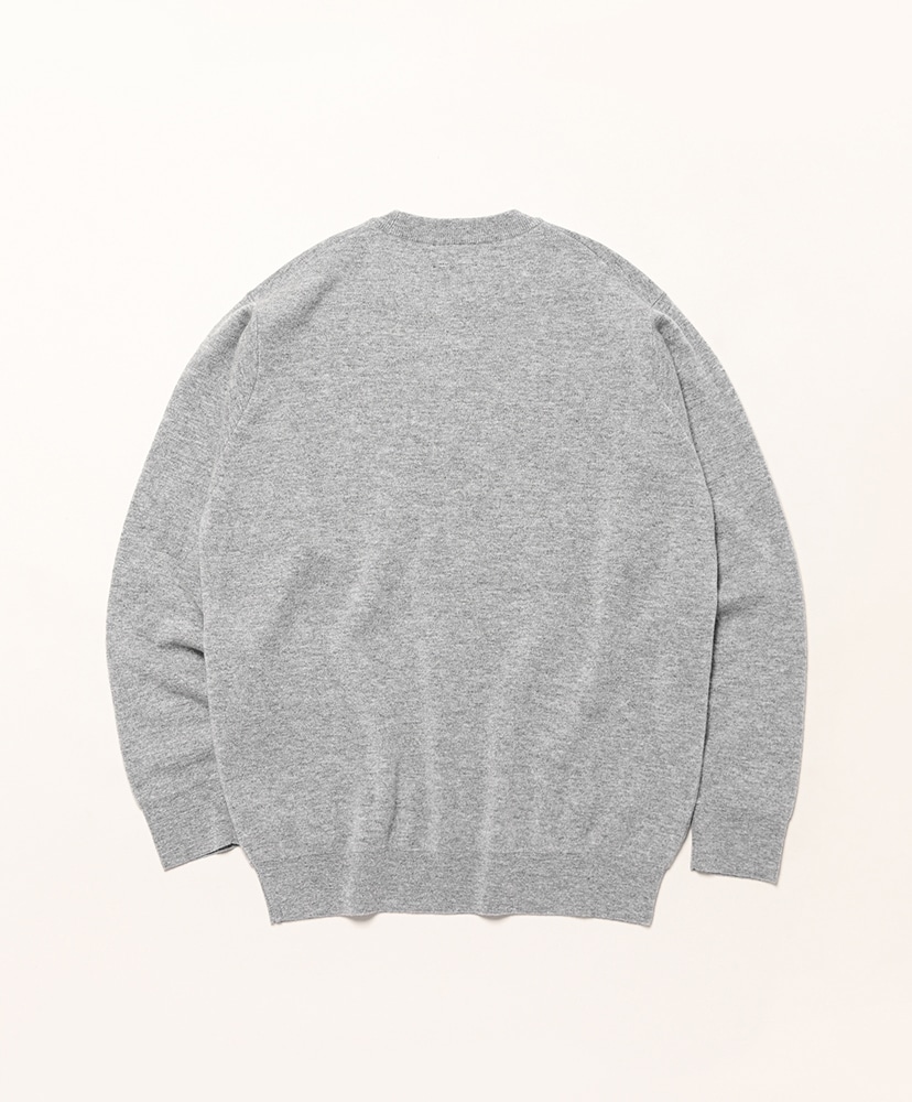 Men Sunshine Cashmere Crew Neck(1(MEN) Gray/グレー): BATONER