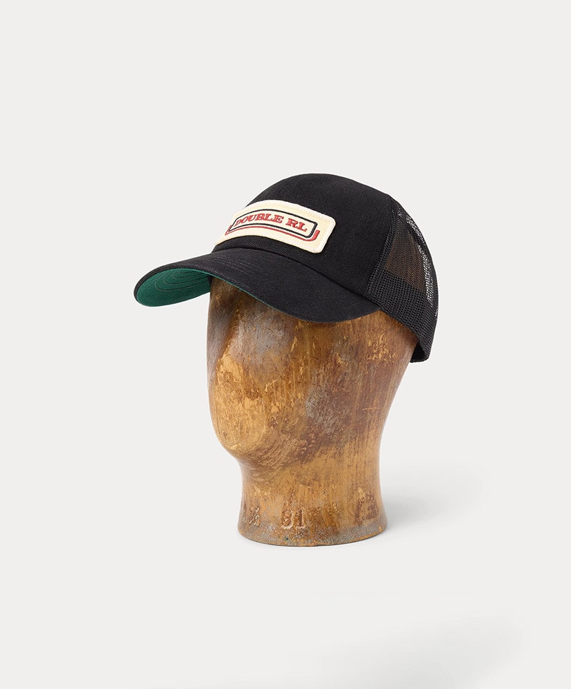 ロゴパッチ デニム トラッカー キャップ(ONE ブラック): RRL