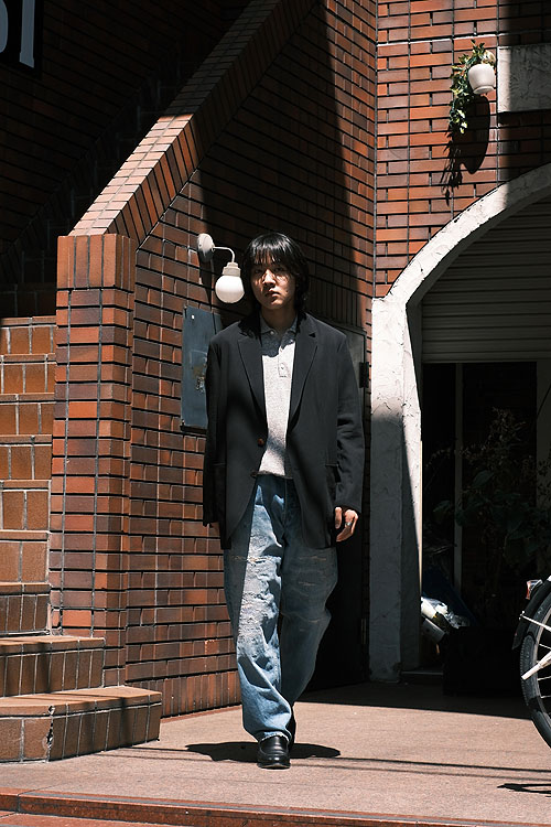 AURALEE 25SS-LIGHT COTTON WOOL VIYELLA JK [BLK]