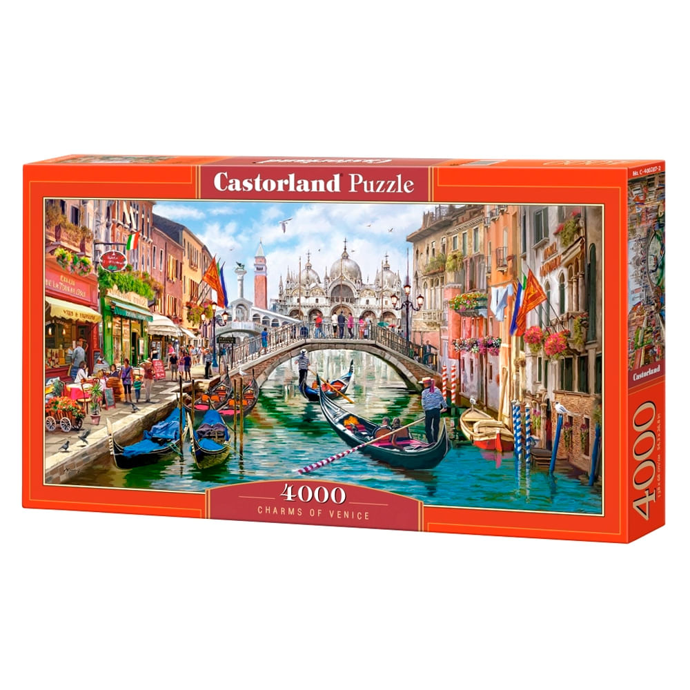 Puzzle 4000 peças Charmes de Veneza - Castorland - Importado 4002872