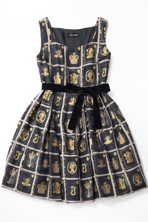 Royal Library Square Neck JSK by Jane Marple