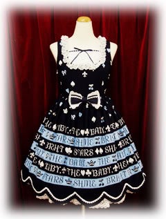 BABY Border Hem Scallop JSK by Baby, the Stars Shine Bright