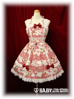 Sweet Fruit a la Mode Print Ribbon Tart JSK by Baby, the Stars