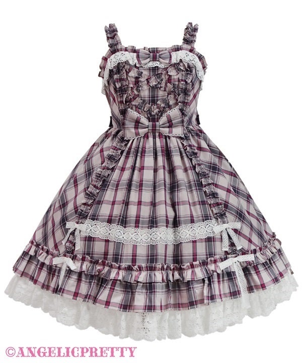 Tartan Check Dreaming Girl JSK by Angelic Pretty