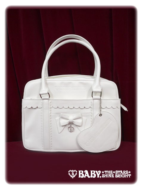 School BAG with Heart Shape Pass Case by Baby, the Stars Shine Bright