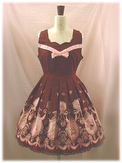 BABY Original Cinderella Print Ribbon JSK by Baby, the Stars Shine