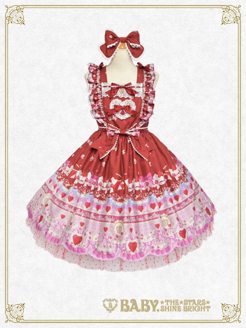 Strawberry Sweetheart Cake Hearty JSK + Head Bow Set (2023