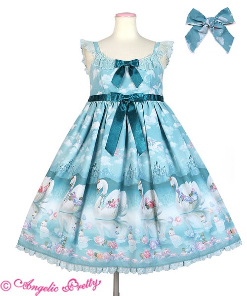 Milky Swan Special JSK Set (2019) by Angelic Pretty