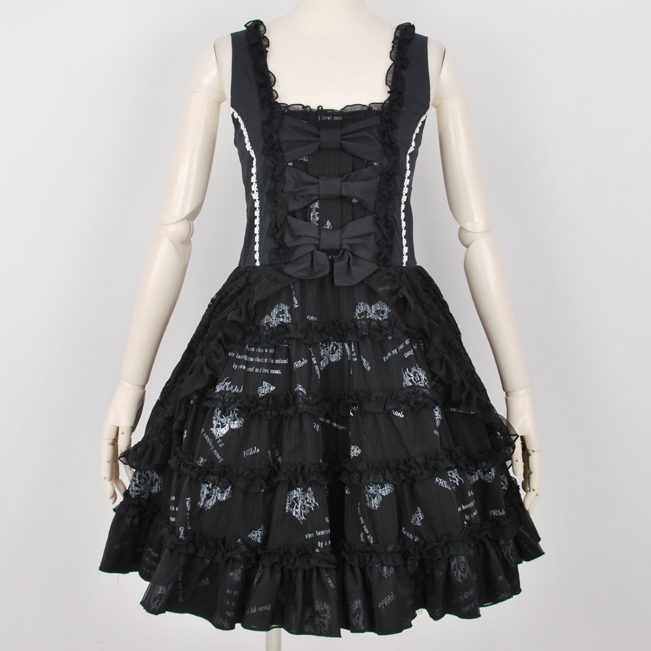 FRILL Triple Ribbon JSK by h.NAOTO