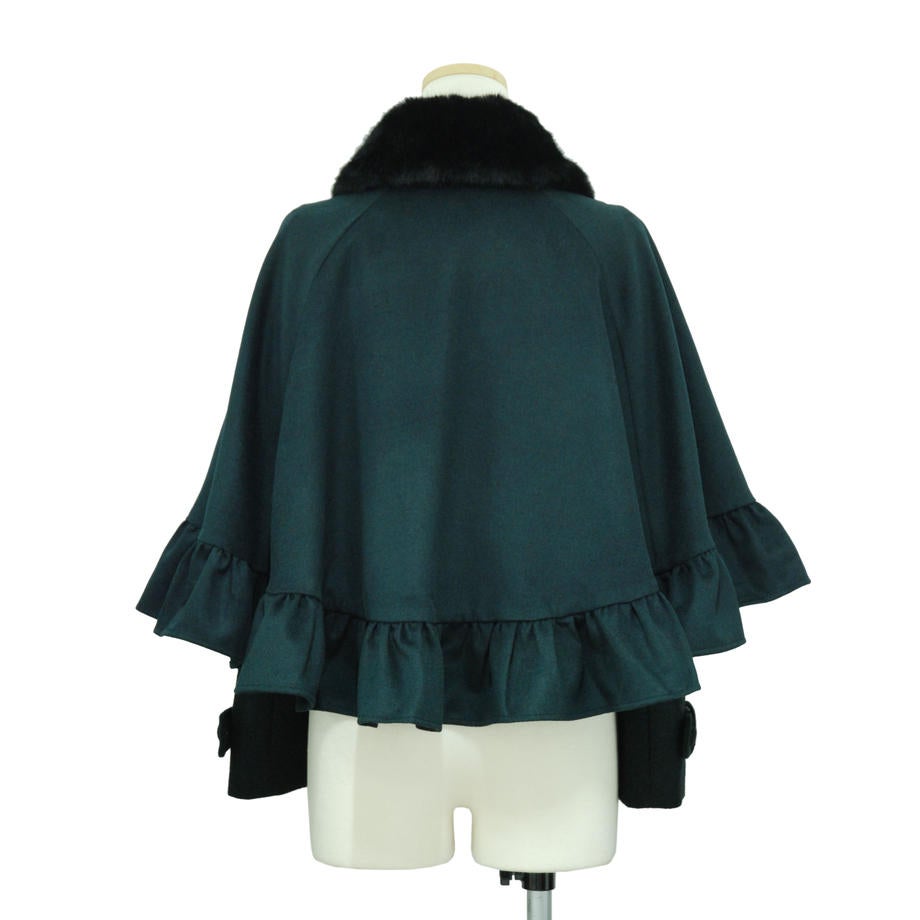 Gretel Short Cape Coat (2022) by Sheglit