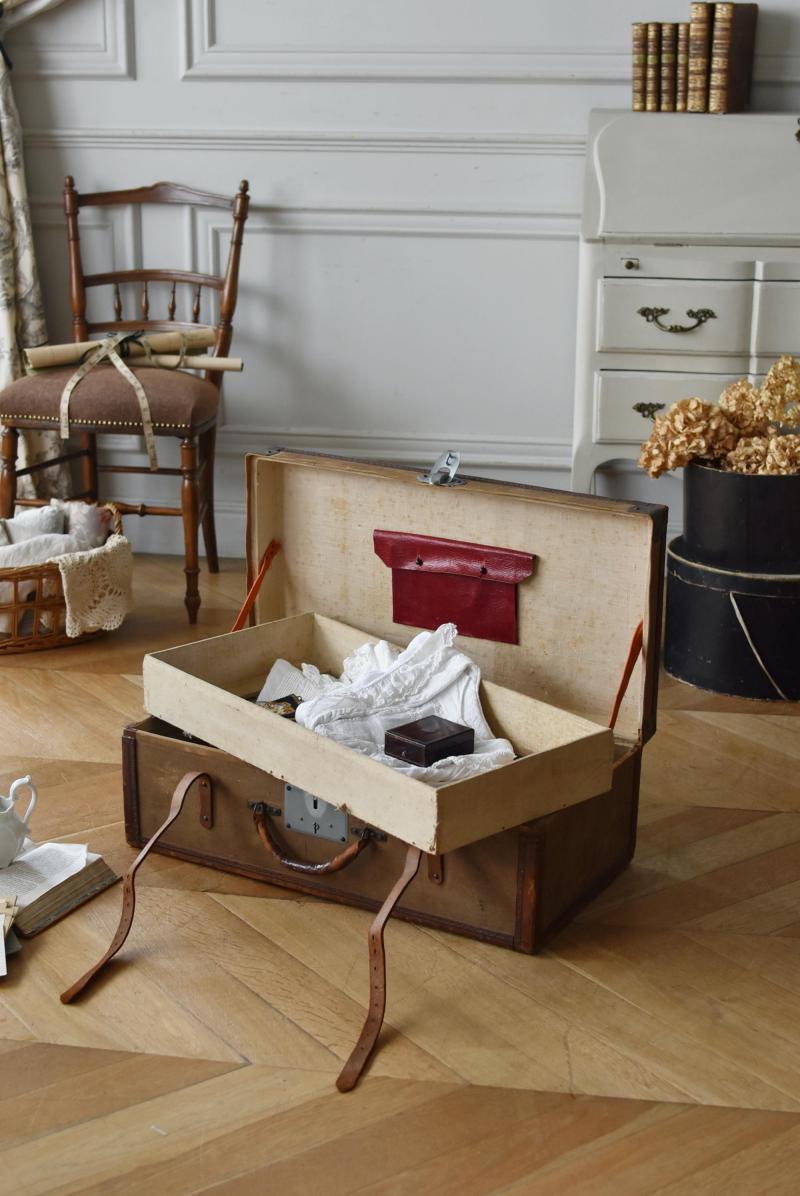 フレンチアンティーク雑貨 アンティークトランク.2 スーツケース BOX