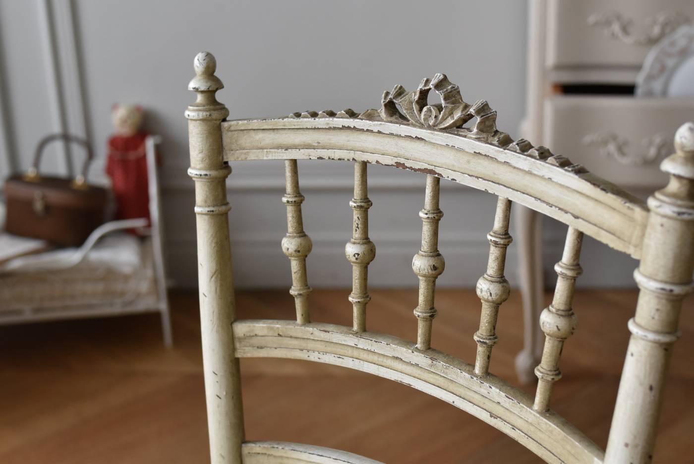 アンティークチェア.リボン30 フランスアンティークチェア フレンチ