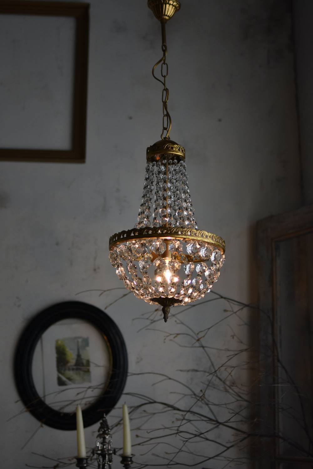 アンティーク照明 エンパイア型ランプ.12 フランス シャンデリア