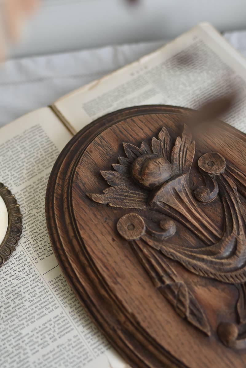 フランスアンティーク雑貨 ウォールデコレーション.オーバル 壁面