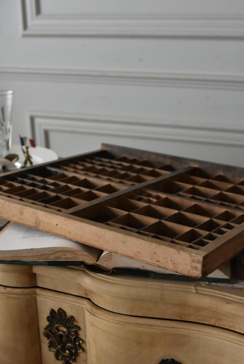 アンティークディスプレイ プリンタートレイ アンティークインテリア