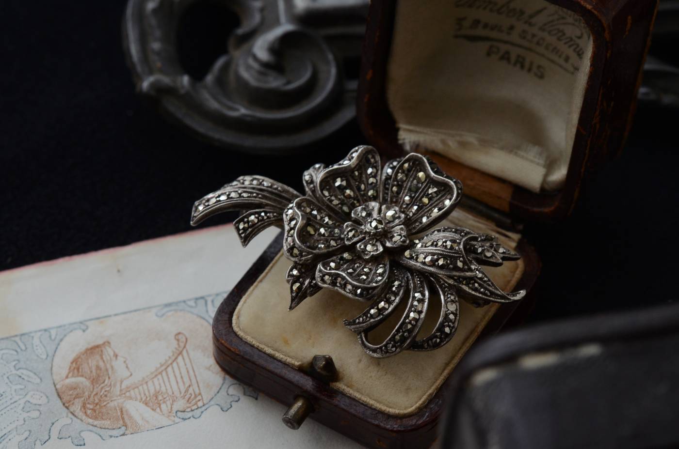 シルバー・マーカサイト ブローチ.13 ヴィンテージジュエリー アクセサリー