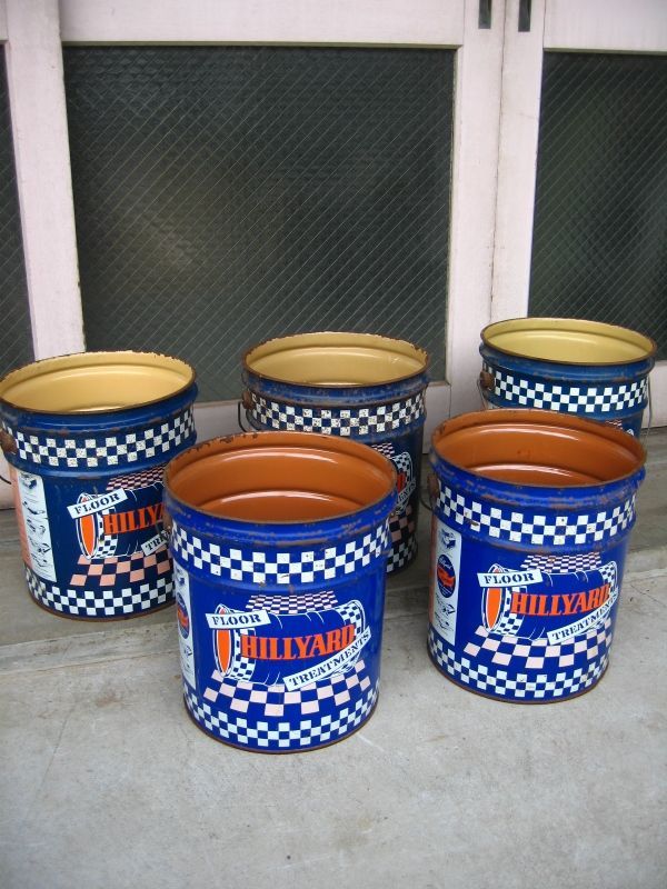 トラッシュカン おしゃれなゴミ箱に！ ティン缶 HILLYARD オイル缶