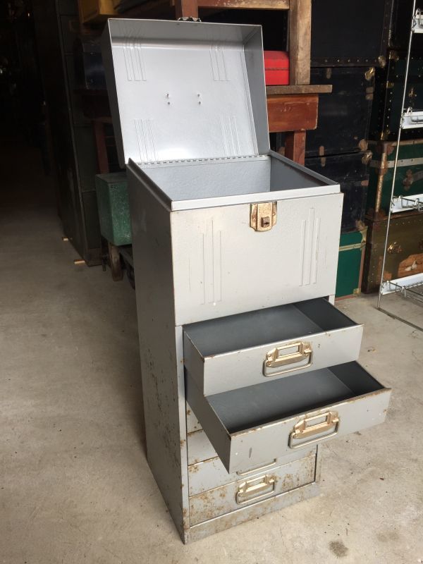 メタルキャビネット メタルドロワー 6段 ファイルストレージボックス