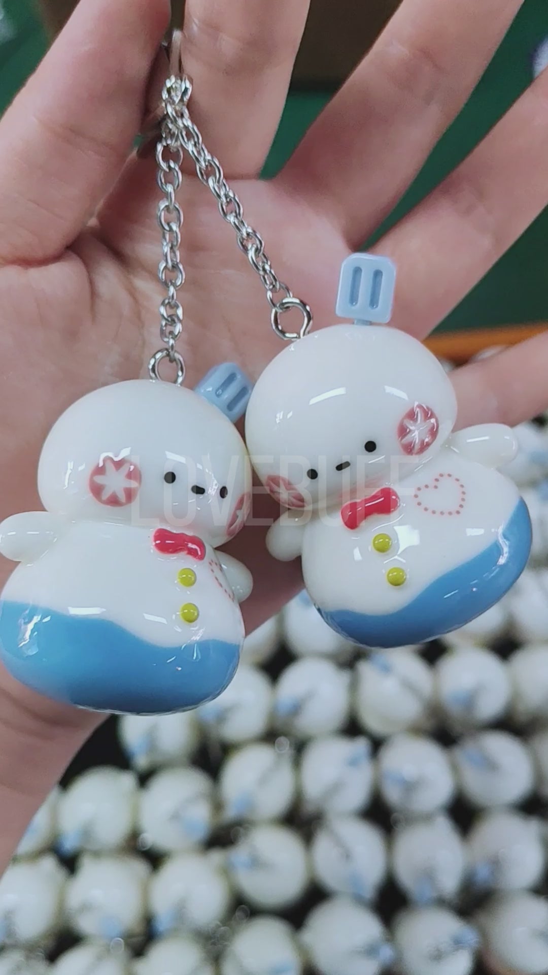 LOVEBUFF Love and Deepspace Zayne Happy Snowman Keychain Pendant