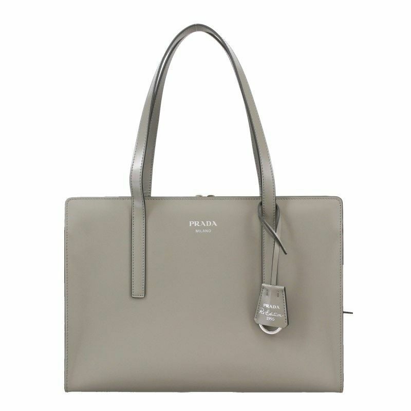 プラダ PRADA トートバッグ レディース リエディション M グレー