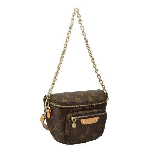 ルイヴィトン ショルダーバッグ モノグラム ミニバムバッグ ブラウン