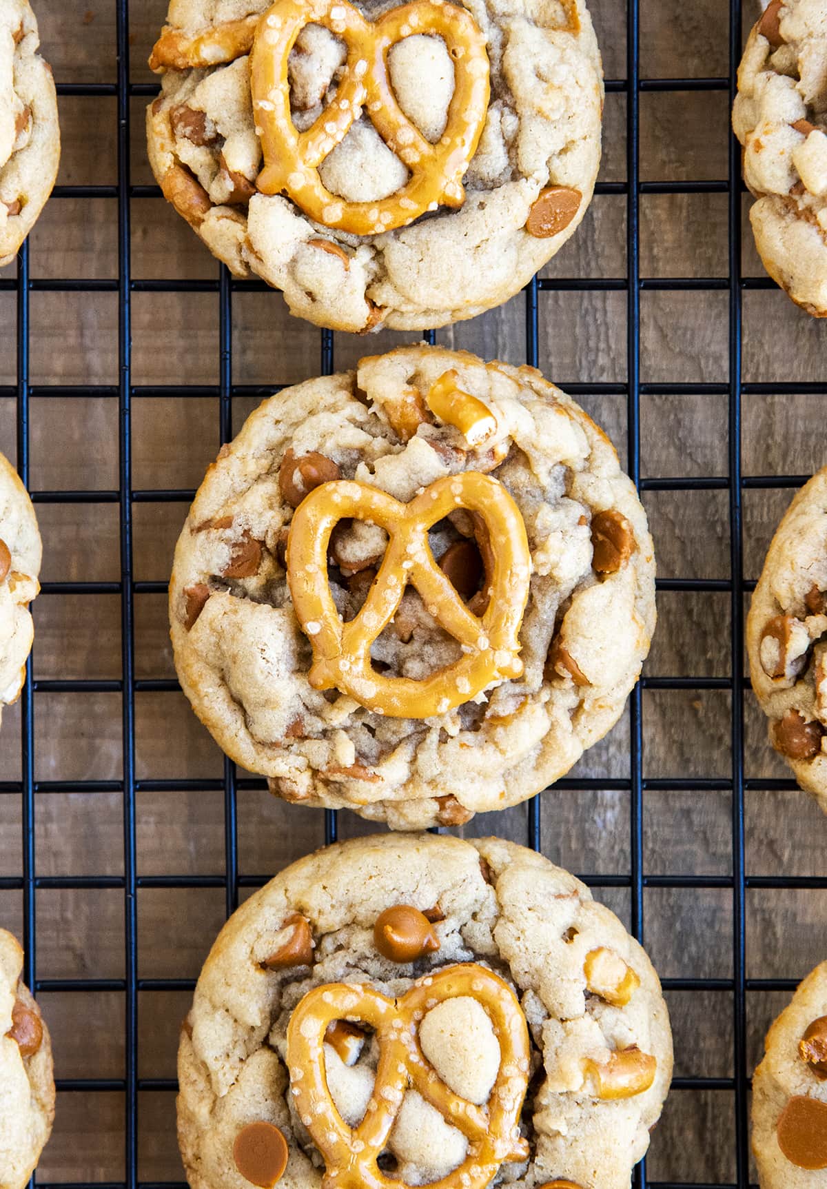 Cinnamon Chip Pretzel Cookies - Like Mother Like Daughter