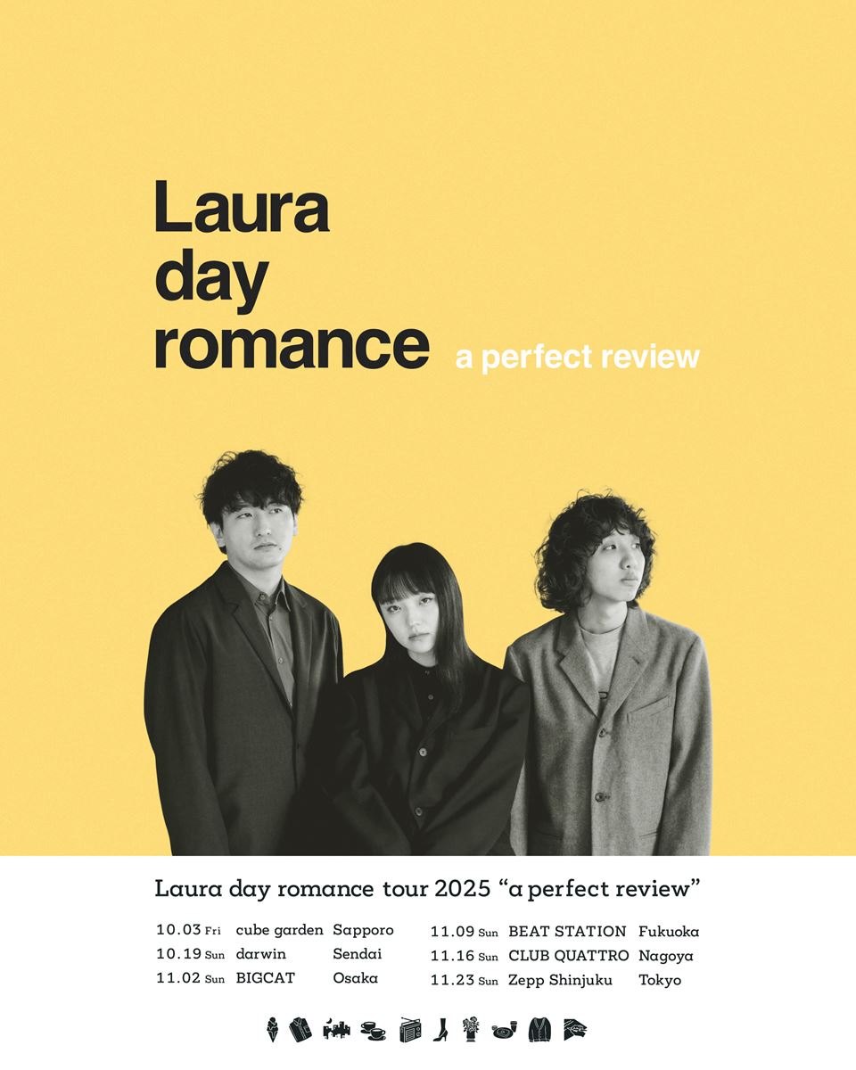 Laura day romance、今秋全国ツアー『Laura day romance tour 2025 a