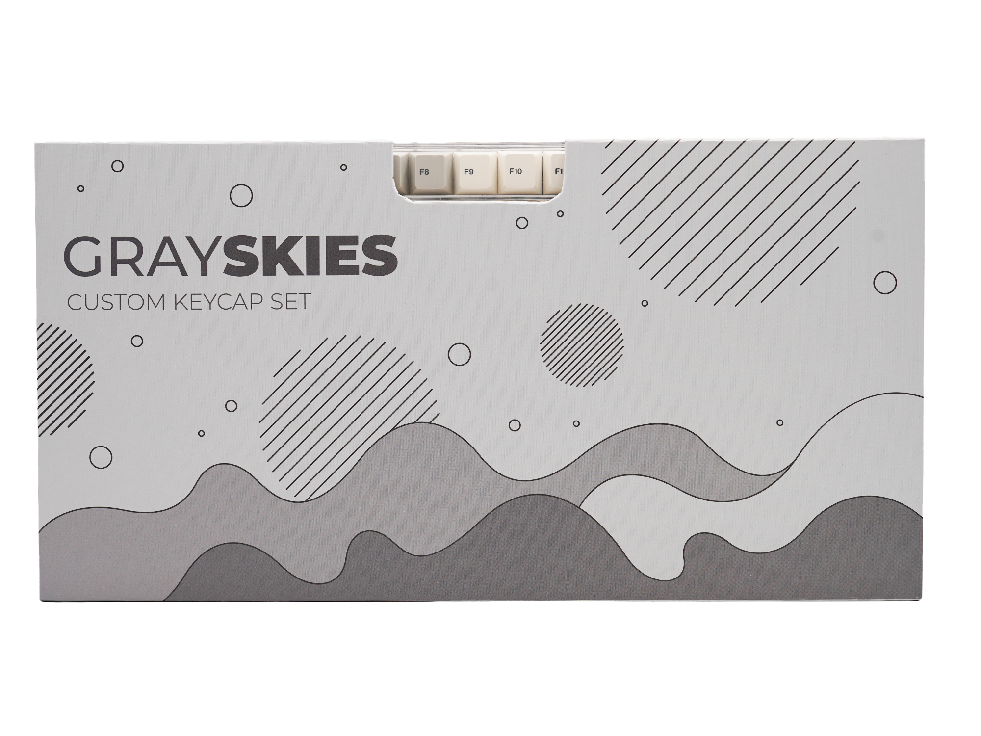 WS Gray Skies Keycaps Doubleshot PBT Cherry Profile – LumeKeebs