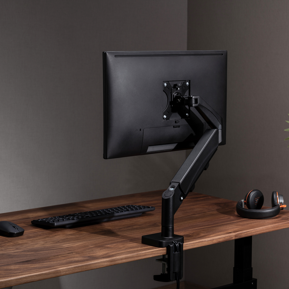 USB /TYPE-Cポート付きシングルモニター省スペースのスプリング