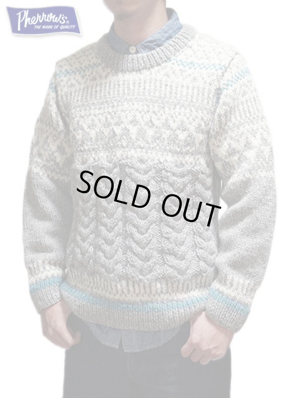 Pherrow's（フェローズ） 】 ローゲージニットセーター [ Hand