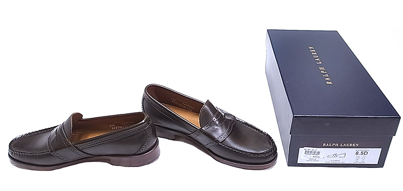 RALPH LAUREN (Rancourt & Co.) ELLESMERE Penny Loafer カーフ USA製