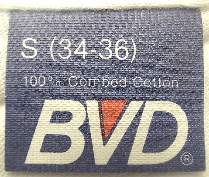 Deadstock 1987'S B.V.D V-Neck 3P Tシャツ 白 3枚パック 綿100
