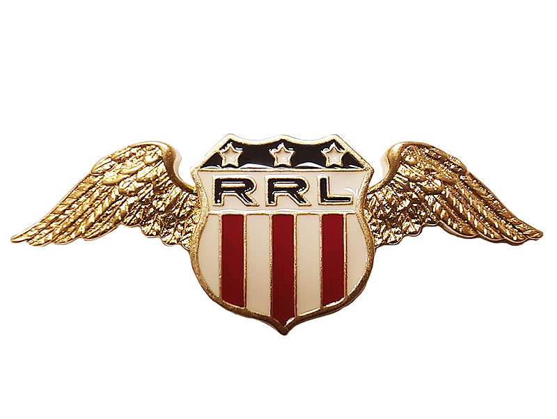 Double RL(RRL) Pins #9 RRL Winged Logo ダブルアールエル ピンバッジ