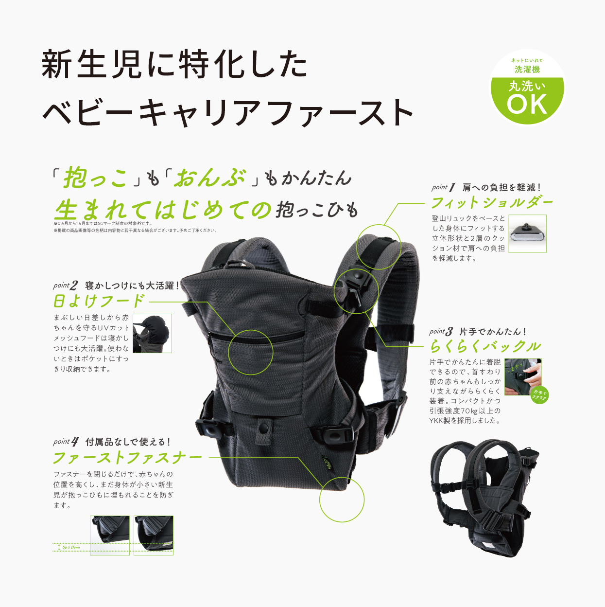 BABY CARRIER FIRST ベビー キャリア ファースト – 抱っこ紐のラッキー