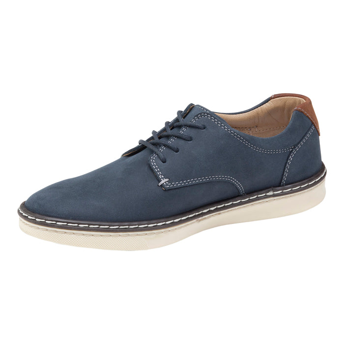 Johnston & Murphy-McGuffey Plain Toe-Navy – Lucky Shoes