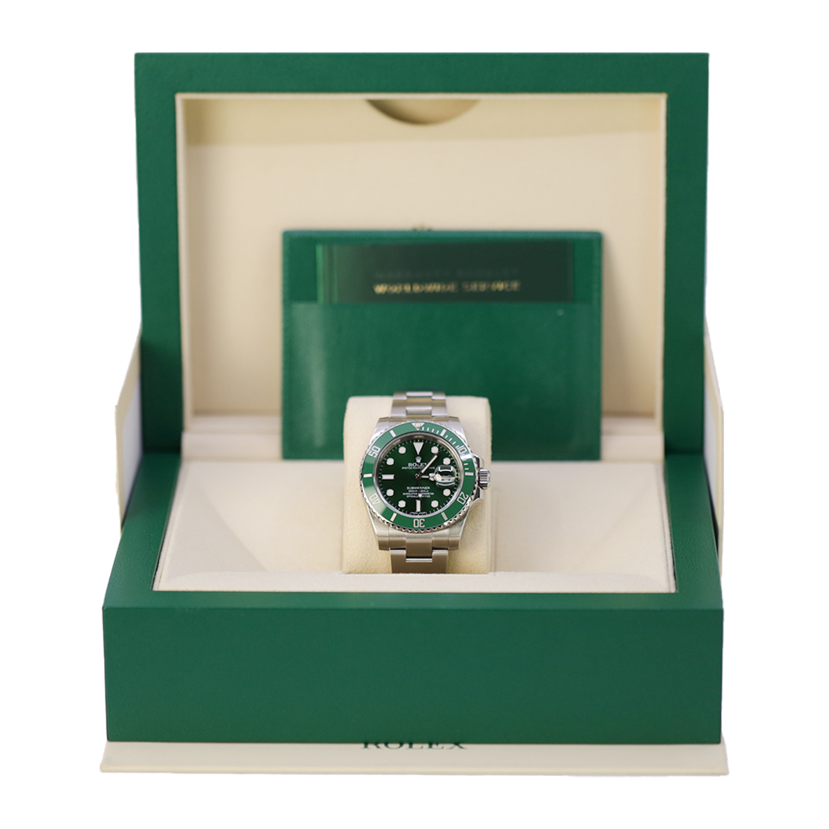 Rolex Submariner Hulk 116610LV, Green Dial & Bezel - Luxury