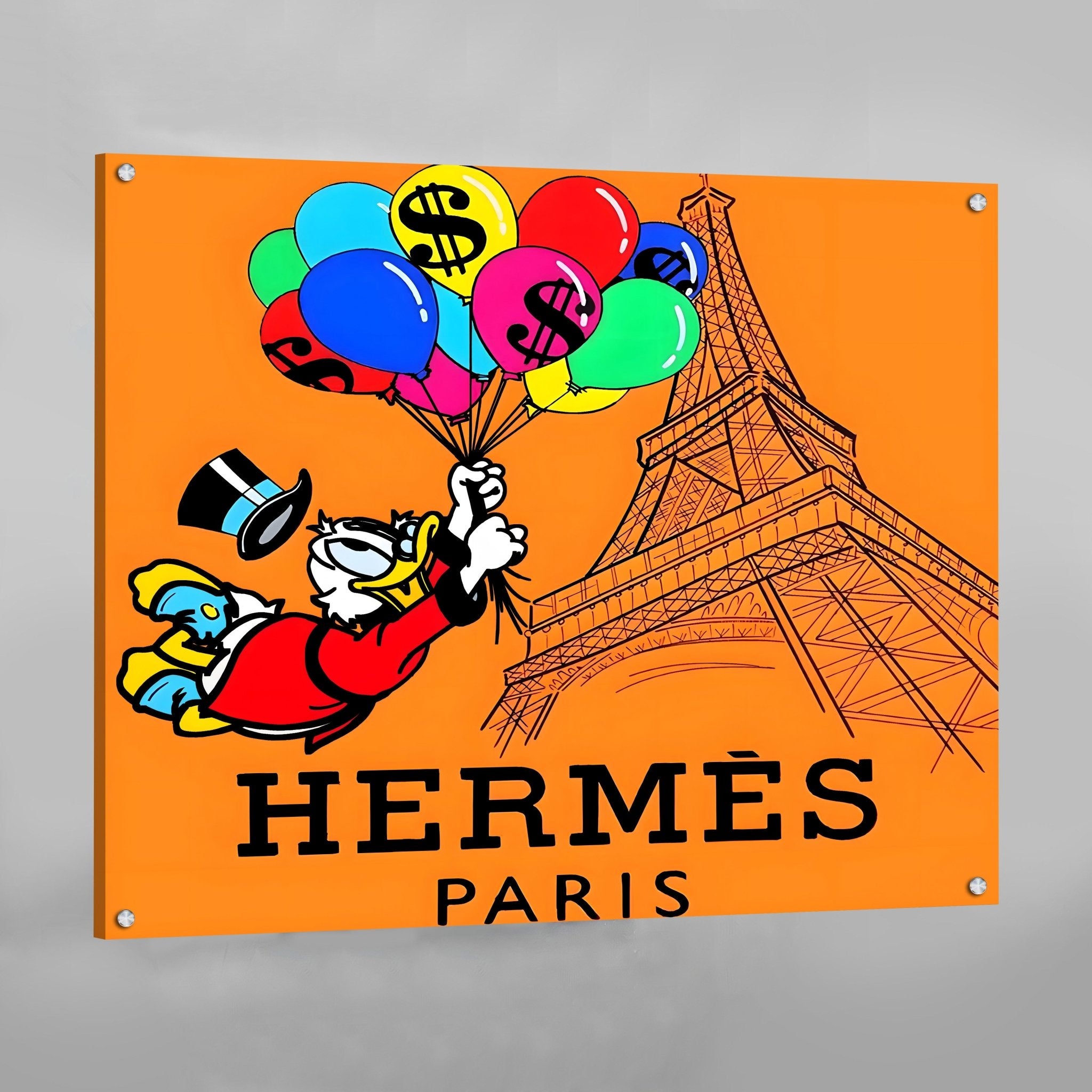 Cartoon Hermes Wall Art | Luxury Art Canvas