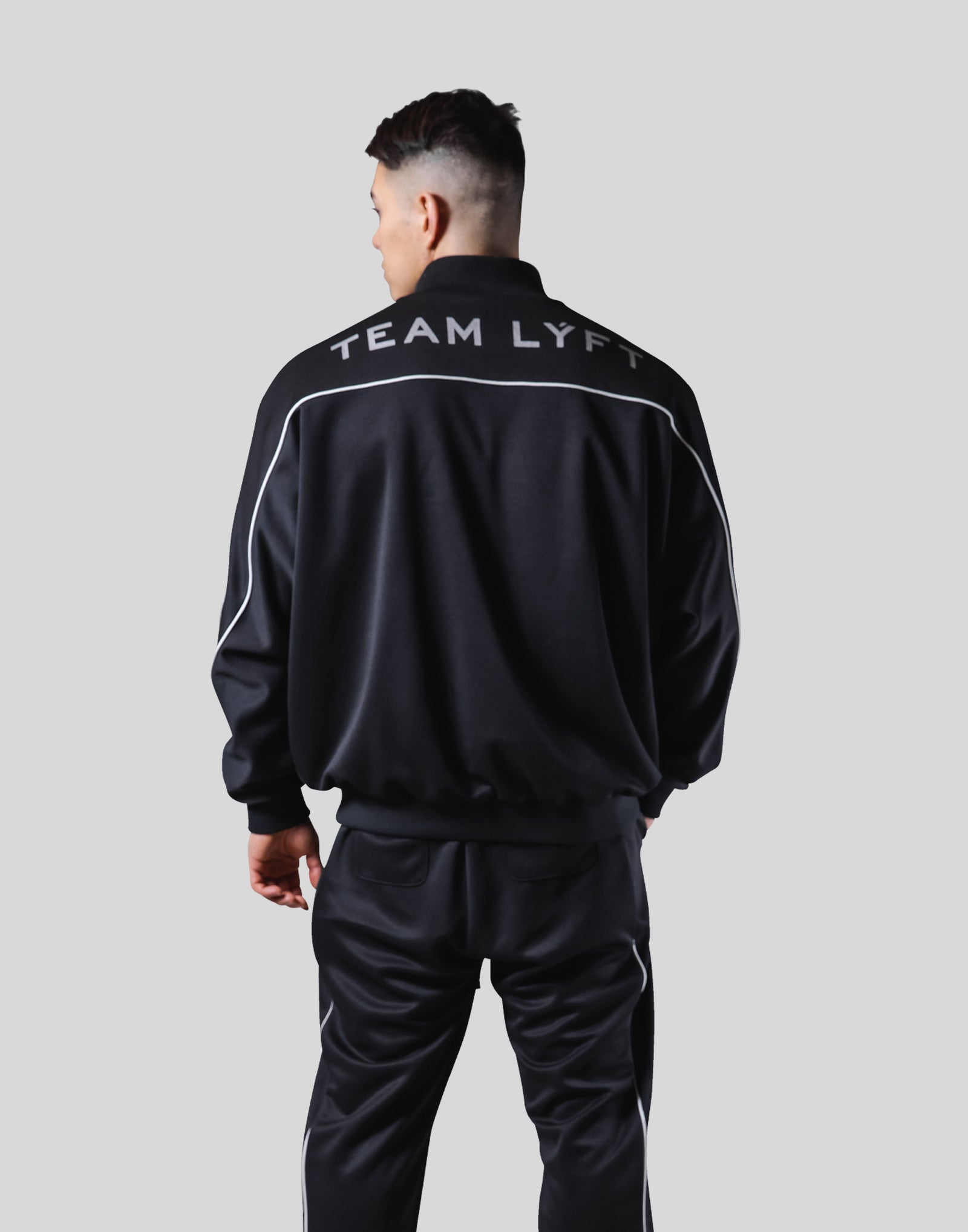 Oversize Round Separate Track Jacket - Black – LÝFT