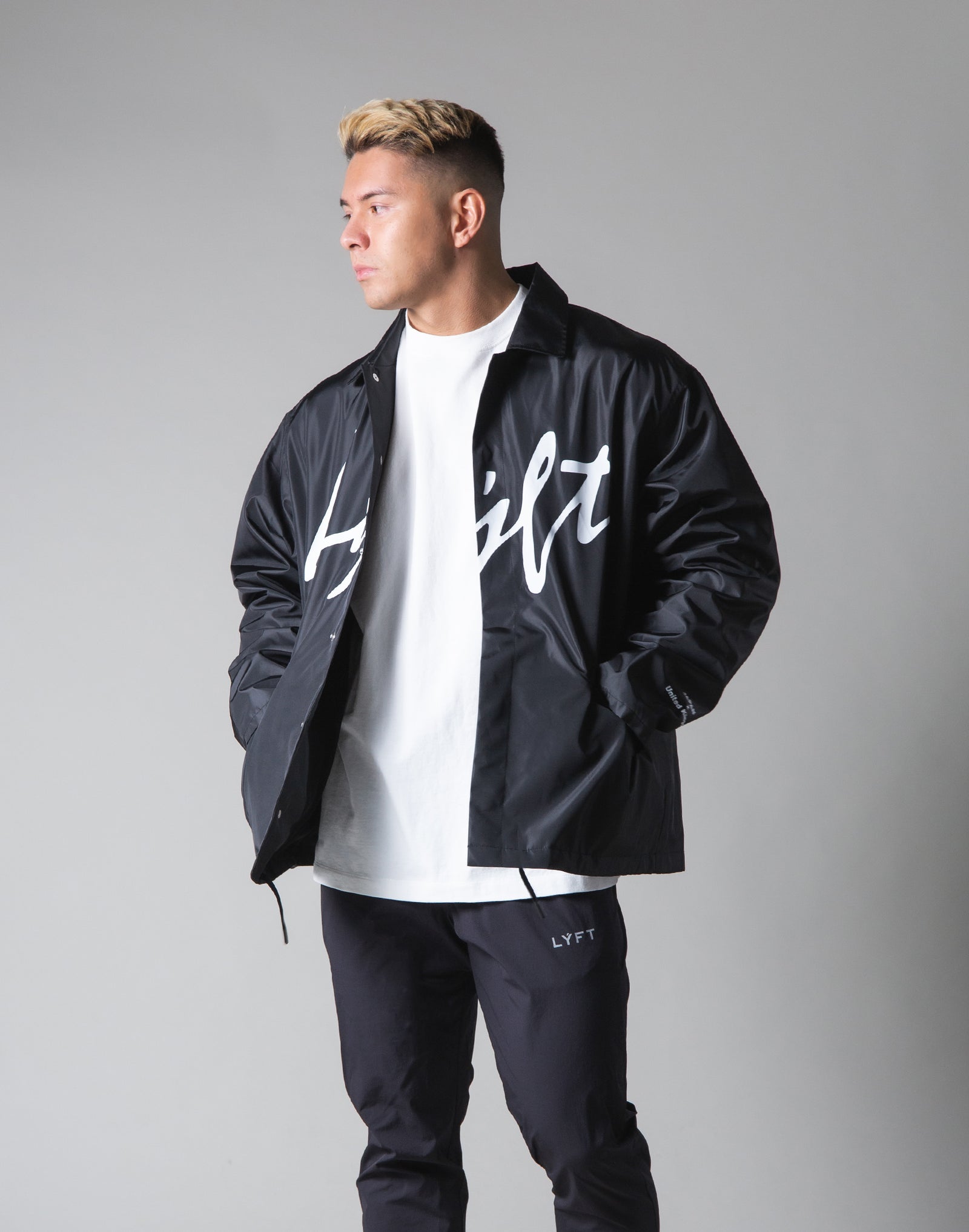 Script Logo Jacket - Black – LÝFT