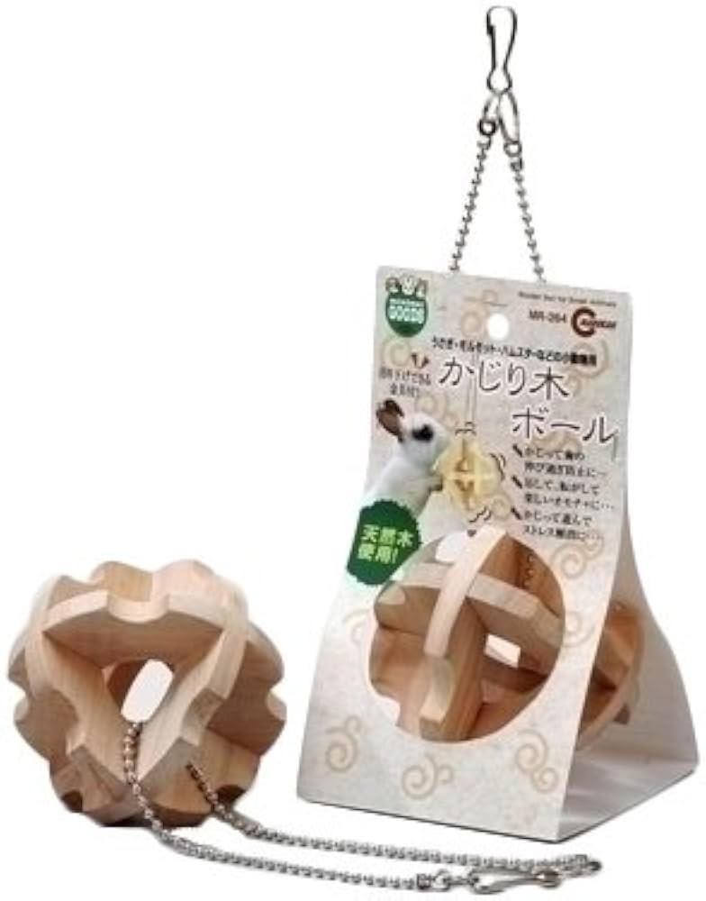 Amazon.co.jp: マルカン かじり木ボール マルチカラー M サイズ