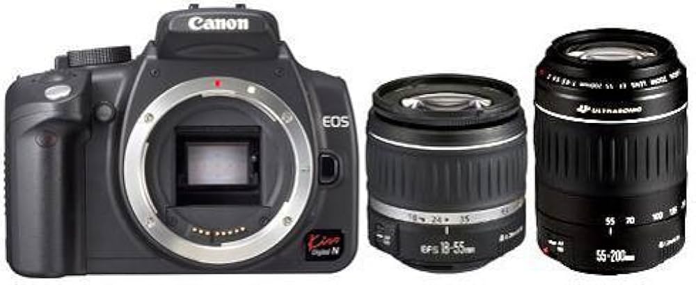 Amazon | Canon EOS KISS デジタル N ブラック Wズームキット 0208A004