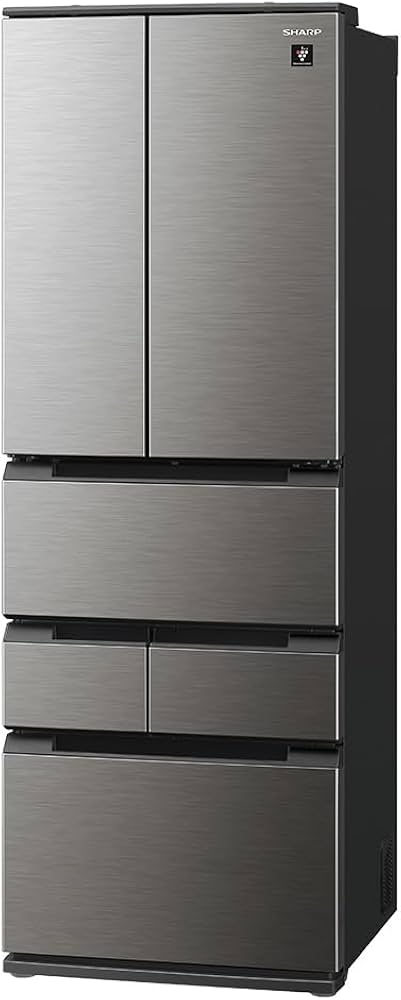 Amazon | シャープ 冷蔵庫 幅65.0cm 457L ピラーレスフレンチドア SJ