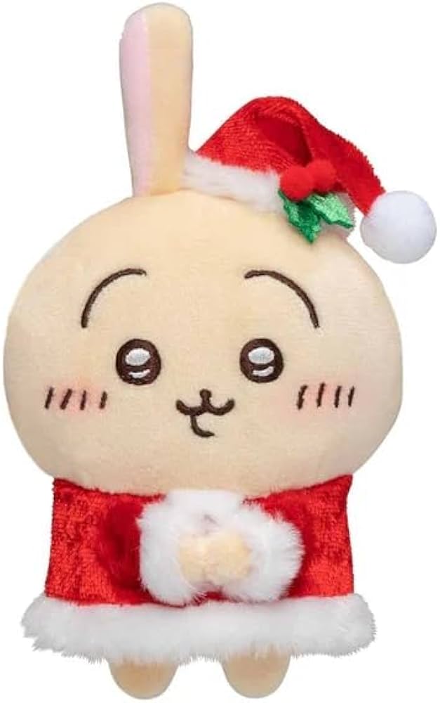 Amazon | ちいかわ サンタさんだ！持ちますマスコット ぬいぐるみ