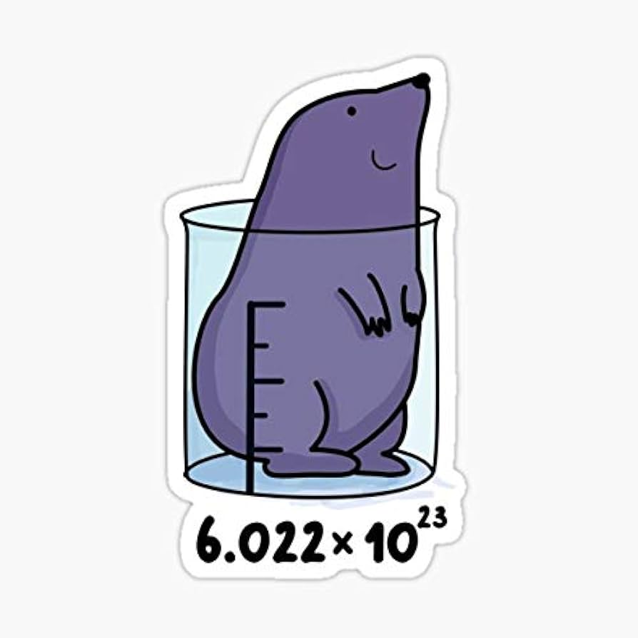 Amazon.com: Chemistry Mole Animal Pun Sticker - Graphic for Auto