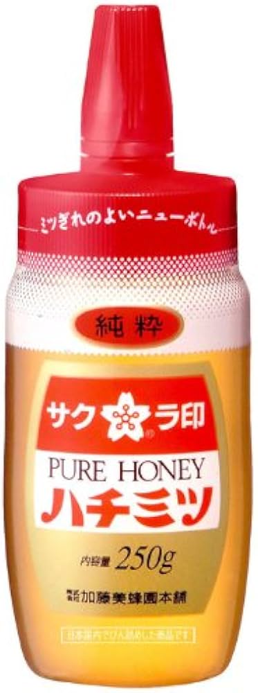 Amazon | 加藤美蜂園 サクラ印 純粋ハチミツ 250g | 加藤美蜂園