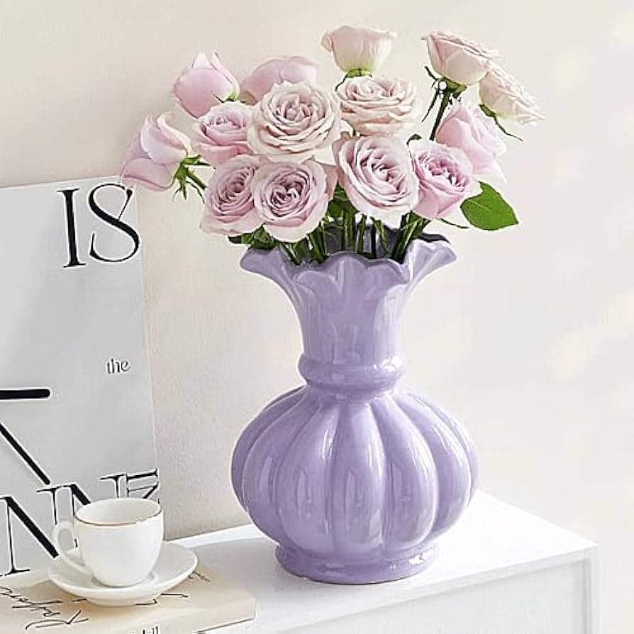 Amazon.co.jp: ロココ調 インテリア 陶器 花瓶 フラワーベース 花瓶