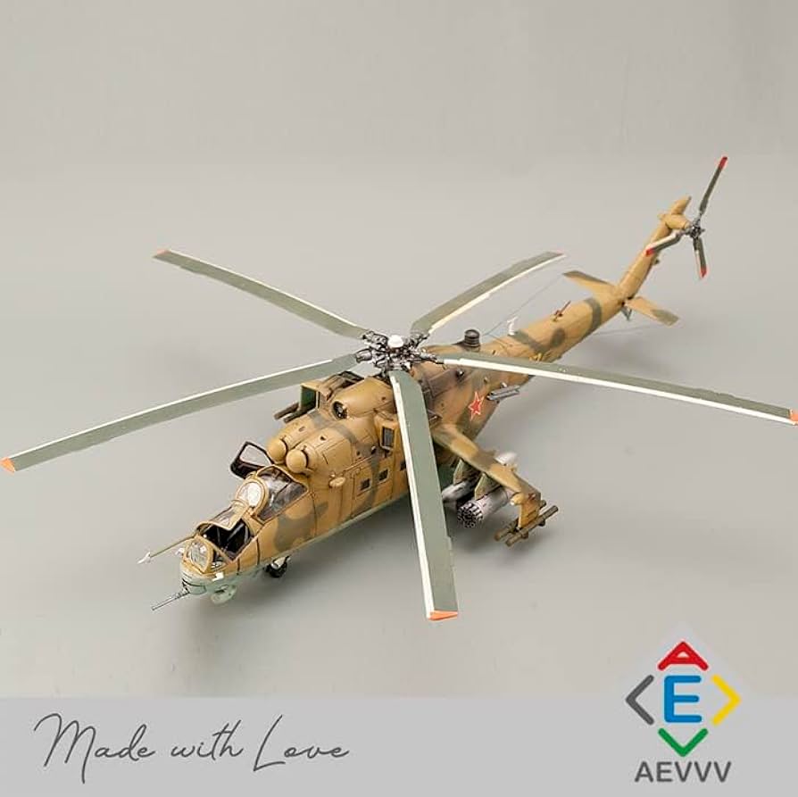 Amazon | Mil Mi 24 Hind D/E ロシアヘリコプターモデルキット
