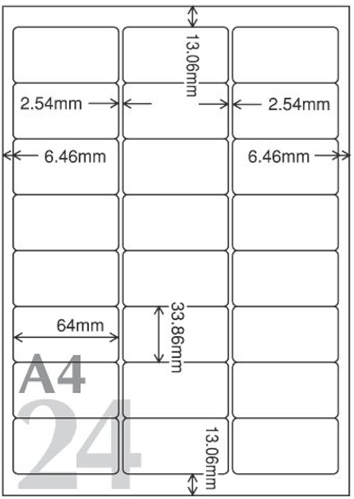 Amazon | maxell インクジェットプリンタ対応 宛名・表示ラベル A4 24